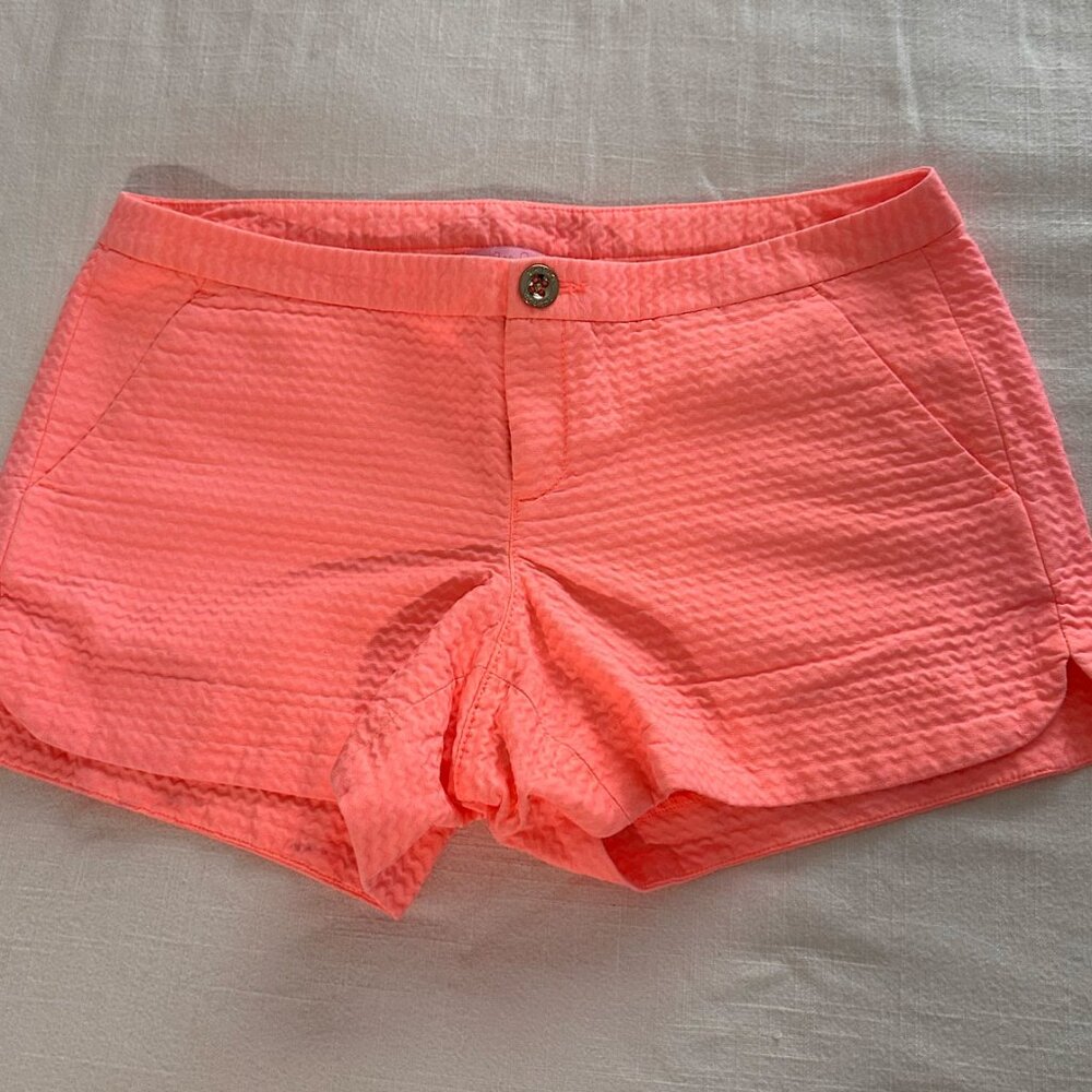 LILLY PULITZER ADIE Size 0 Woman s Bright Coral Pink ish Peach
